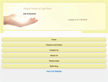 Tablet Screenshot of nhandsoflightreiki.com